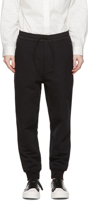 Y-3 Black Terry Lounge Pants - Y-3 pantalons de salon Terry noir - Y-3 블랙 테리 라운지 바지