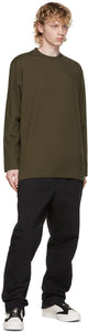 Y-3 Khaki Classic Logo Long Sleeve T-Shirt