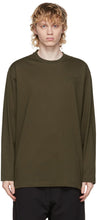 Y-3 Khaki Classic Logo Long Sleeve T-Shirt - Y-3 Khaki Classic Logo T-shirt à manches longues - Y-3 Khaki 클래식 로고 긴 소매 티셔츠