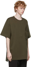 Y-3 Khaki Paper Jersey Pocket T-Shirt