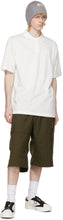 Y-3 Khaki Wool Cargo Shorts