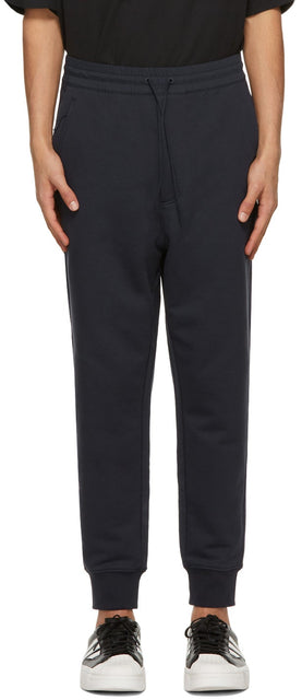 Y-3 Navy Classic Logo Lounge Pants - Y-3 Pantalon Logo Classic Navy Classic - Y-3 해군 클래식 로고 라운지 바지