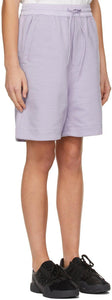 Y-3 Purple Classic Terry Shorts