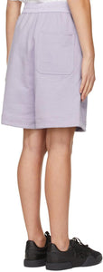 Y-3 Purple Classic Terry Shorts