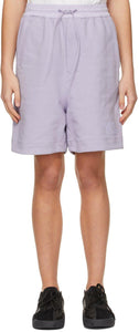 Y-3 Purple Classic Terry Shorts - Y-3 Shorts de Terry Classic violet - Y-3 보라색 고전적인 테리 반바지