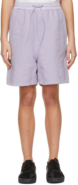 Y-3 Purple Classic Terry Shorts - Y-3 Shorts de Terry Classic violet - Y-3 보라색 고전적인 테리 반바지