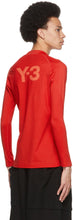 Y-3 Red Rash Guard Long Sleeve T-Shirt