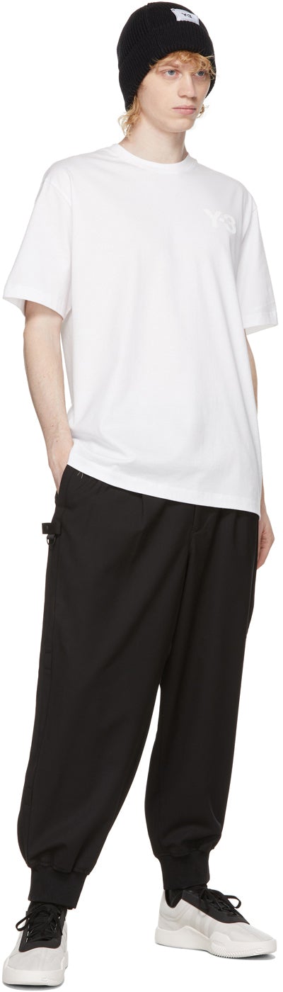Y-3 White Classic Chest Logo T-Shirt