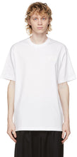 Y-3 White Classic Chest Logo T-Shirt - T-shirt de logo de coffre classique Y-3 blanc - Y-3 화이트 클래식 가슴 로고 티셔츠