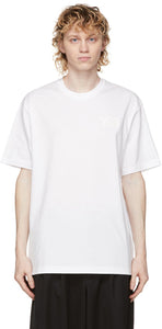 Y-3 White Classic Chest Logo T-Shirt - T-shirt de logo de coffre classique Y-3 blanc - Y-3 화이트 클래식 가슴 로고 티셔츠