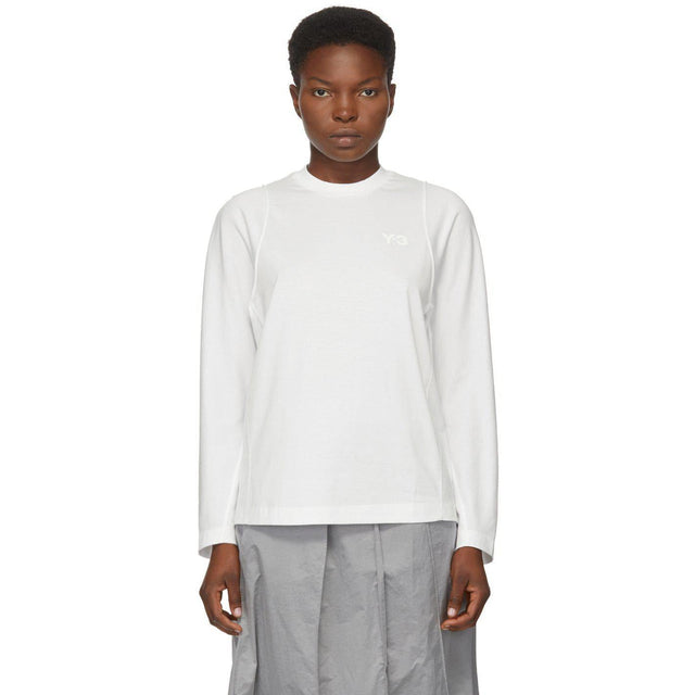 Y-3 White Classic Tailored Long Sleeve T-Shirt