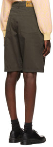 YMC Khaki Denim Papa Shorts