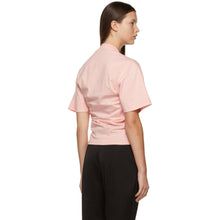 Y/Project Pink Ruched Corset T-shirt