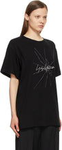 Yohji Yamamoto Black Graphic Logo T-Shirt