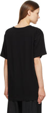 Yohji Yamamoto Black Graphic Logo T-Shirt