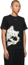 Yohji Yamamoto Black New Era Edition Dog Print T-Shirt