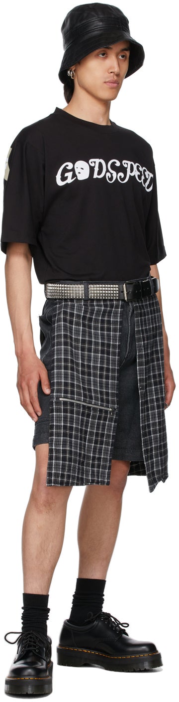 Youths in Balaclava Black 'Godspeed' Graphic T-Shirt