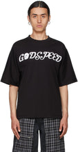 Youths in Balaclava Black 'Godspeed' Graphic T-Shirt - Jeunesse à Balaclava Black 'Godspeed' T-shirt graphique - Balaclava Black 'Godspeed'그래픽 티셔츠의 청소년