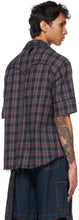 Youths in Balaclava Navy Flannel Pajama Short Sleeve Shirt