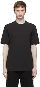 Z Zegna Black Cotton CrÃªpe T-Shirt - Z Zegna T-shirt Coton Noir Crêpe Crêpe - Z Zegna 검은 면화 CrÃƒPE 티셔츠