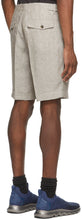 Z Zegna Grey Linen Yarn-Dyed Bermuda Shorts