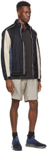 Z Zegna Grey Linen Yarn-Dyed Bermuda Shorts