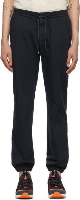Z Zegna Navy Cotton Jogger Lounge Pants - Z Zegna Navy Cotton Jogger Salon Pants - Z Zegna 해군 코튼 조깅 라운지 바지