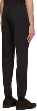 Z Zegna Navy Elastic Waist Dress Trousers