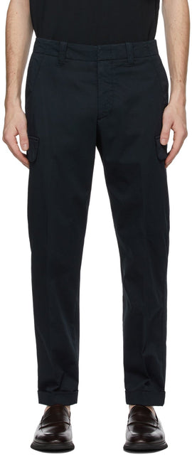 Z Zegna Navy Stretch Cargo Pants - Z Zegna Navy Stretch Cargo Pantalon - Z Zegna 해군 스트레치화물 바지