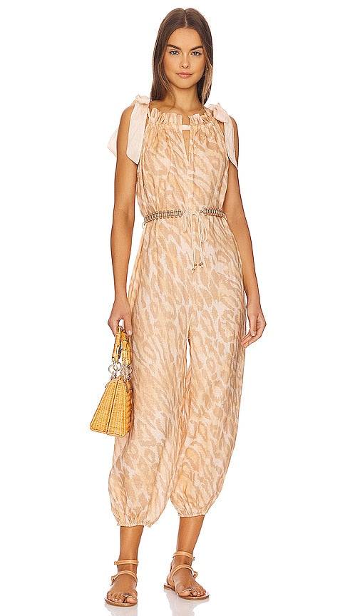 Zimmermann Tie Jumpsuit in Neutral Zimmermann Tie Jumps Cuit en neutre 齐默尔曼领带连身裤中立