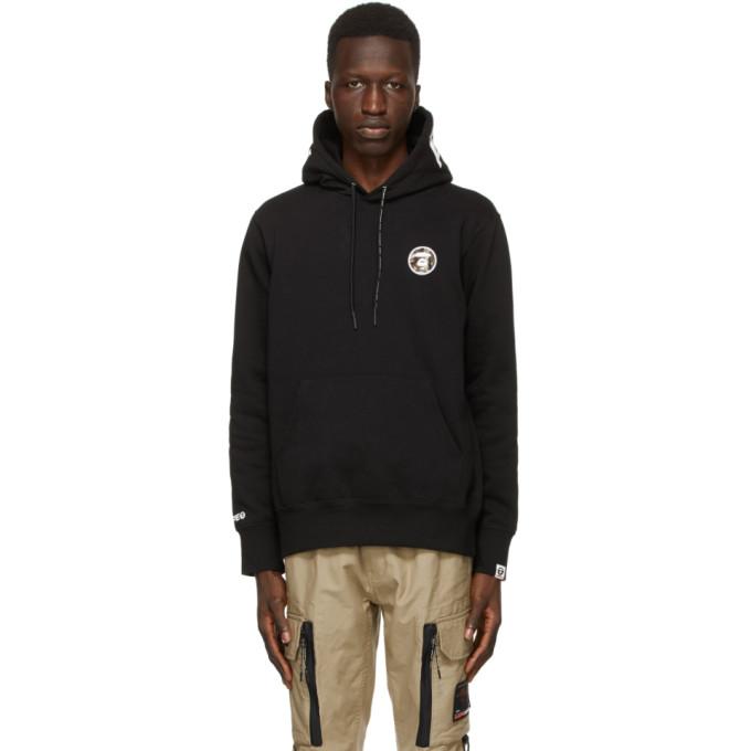 AAPE by A Bathing Ape Black Logo Patch Hoodie
