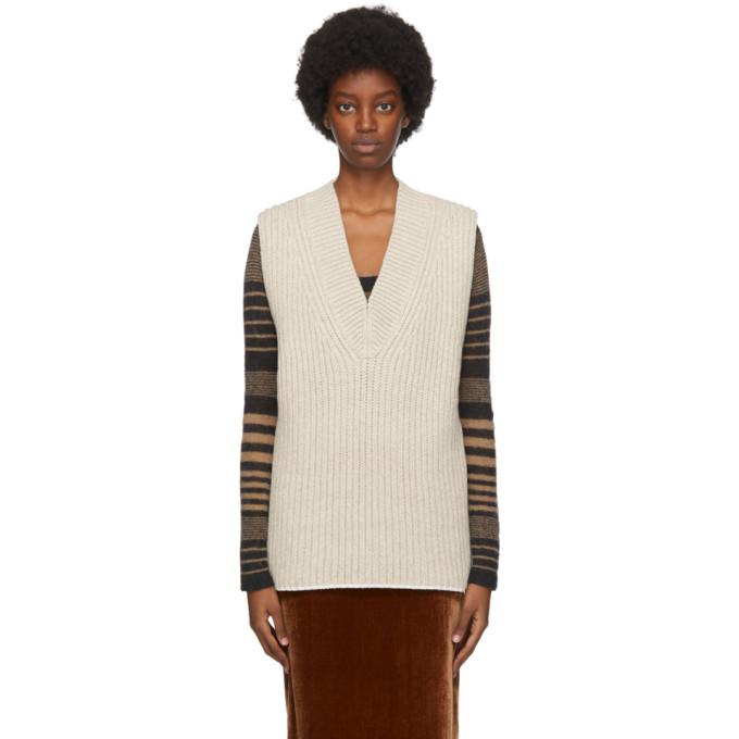 Acne Studios Beige Wool and Silk Vest