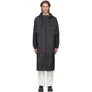 Acne Studios Black Plaque Rain Coat