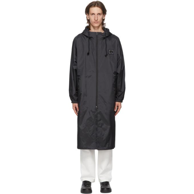 Acne Studios Black Plaque Rain Coat