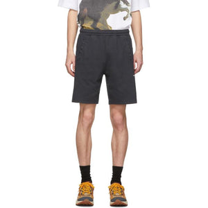 Acne Studios Black Reversed Logo Shorts