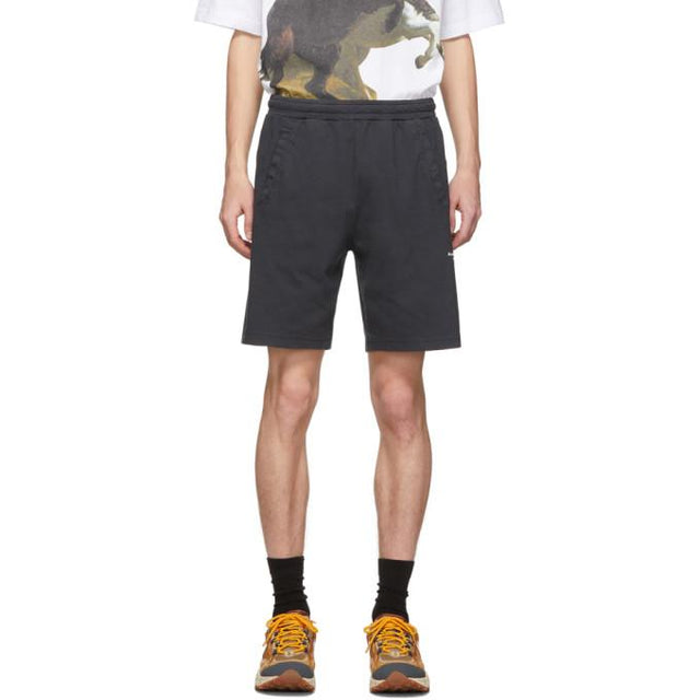 Acne Studios Black Reversed Logo Shorts