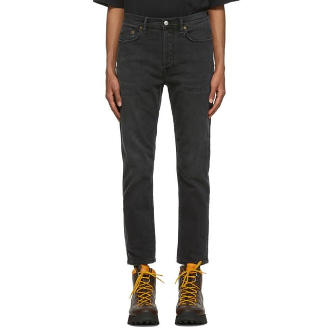 Acne Studios Black Slim Tapered-Fit Jeans