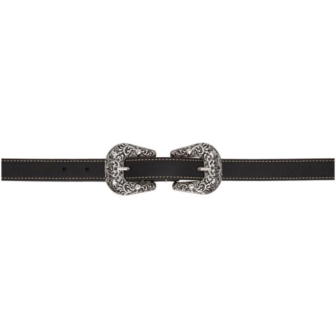 Acne Studios Black Western Buckle Belt – BlackSkinny