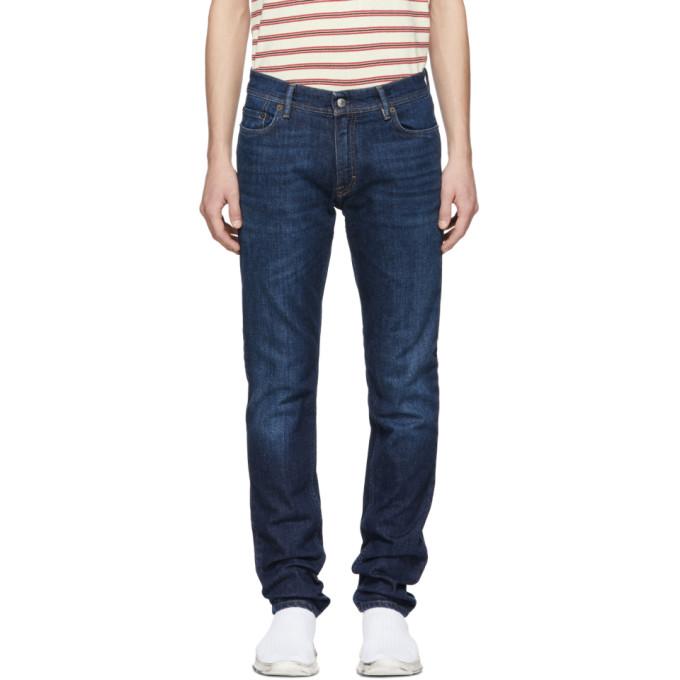 Acne Studios Blue Bla Konst Dark North Jeans – BlackSkinny