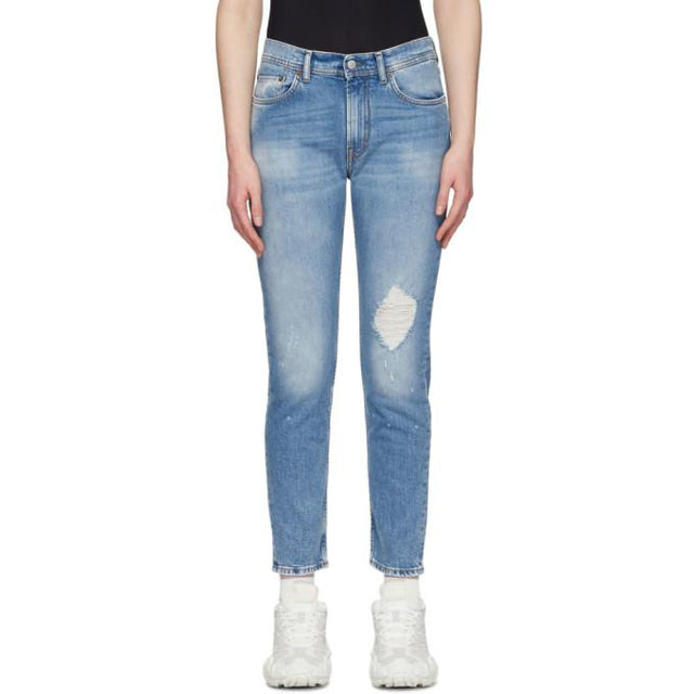 Acne Studios Blue Bla Konst Destroyed Melk Jeans