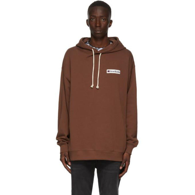 Acne Studios Brown Logo Patch Hoodie