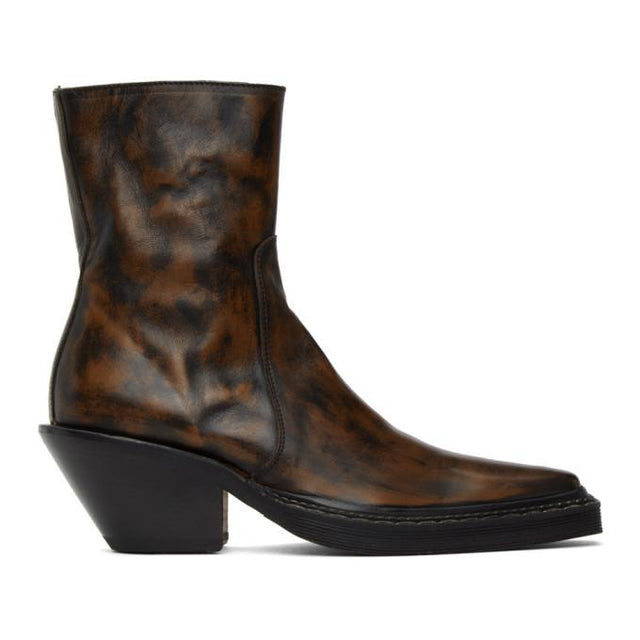 Acne Studios Brown Western Heeled Boots