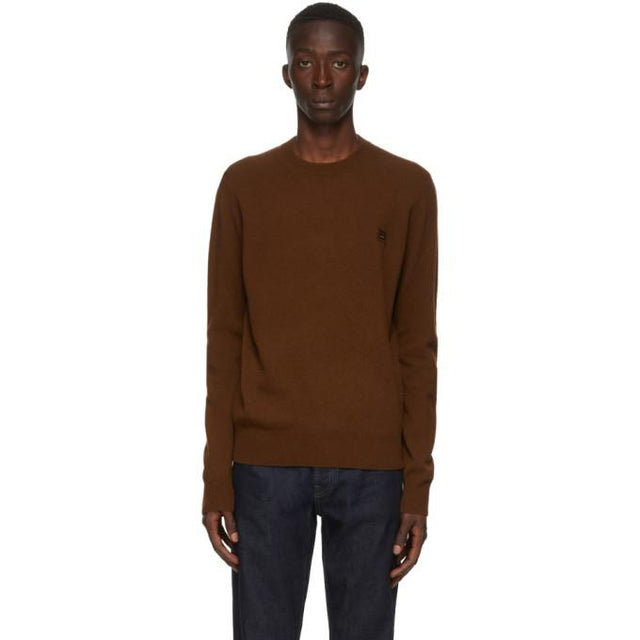 Acne Studios Brown Wool Crewneck Sweater