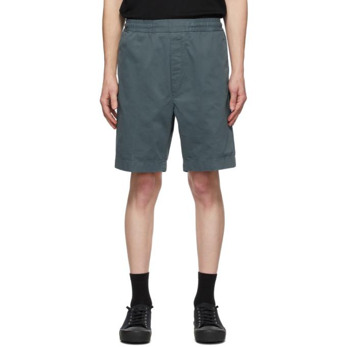 Acne Studios Green Cotton Twill Shorts