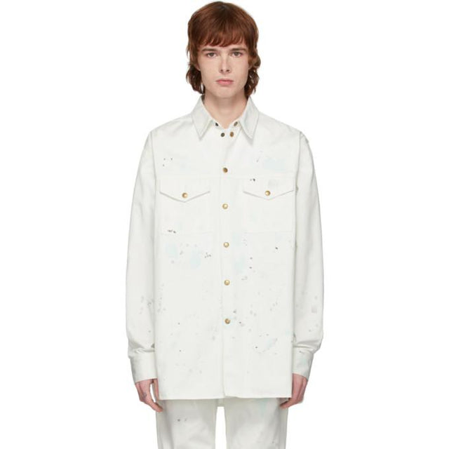 Acne Studios Off-White Painted Overshirt