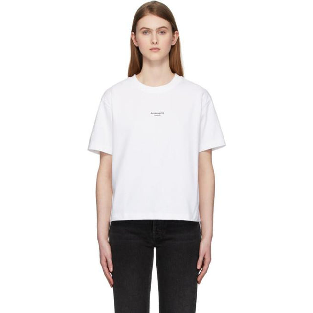 Acne Studios White Reverse Logo T-Shirt