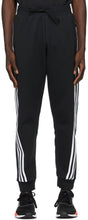 adidas Originals Black 3-Stripes Lounge Pants - Adidas Originals Pantalon Black 3 Stripes Lounge - 아디다스 원본 블랙 3 스트라이프 라운지 바지