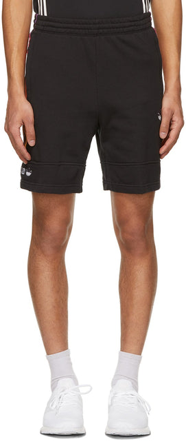 adidas Originals Black SPRT Foundation Sweat Shorts - Adidas Originals Short Sweat Foundation Black SPRT - Adidas Originals Black SPRT Foundation Shews.