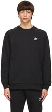 adidas Originals Black Trefoil Essentials Crewneck Sweatshirt - Adidas Originals Sweat-shirt Crewneck Essentials Crewneck - 아디다스 오리지널 흑색 trefoil Essentials Crewneck 스웨터