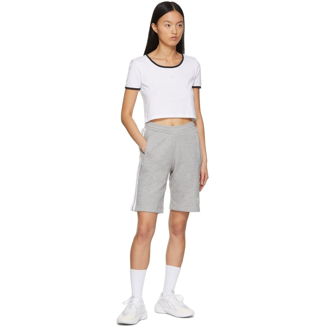 adidas Originals Grey 3-Stripes Shorts